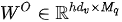 W^O\in \mathbb{R}^{hd_v \times M_q}