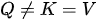 Q \ne K=V
